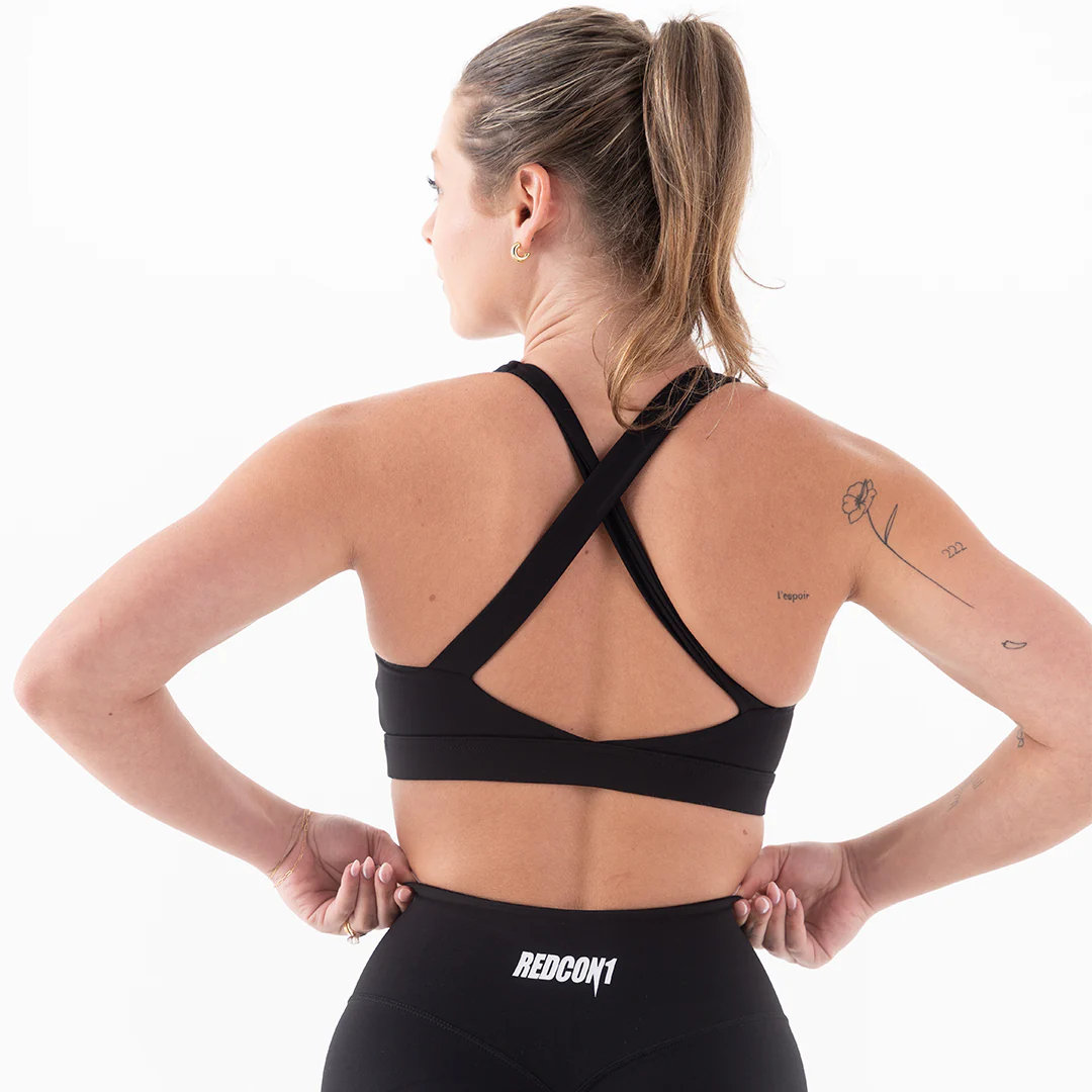 Black Supreme Fit Sports Bra - Image 2