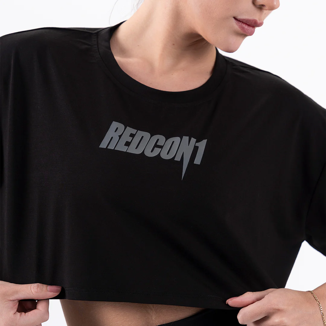 Black Essential Crop Tee - Image 4