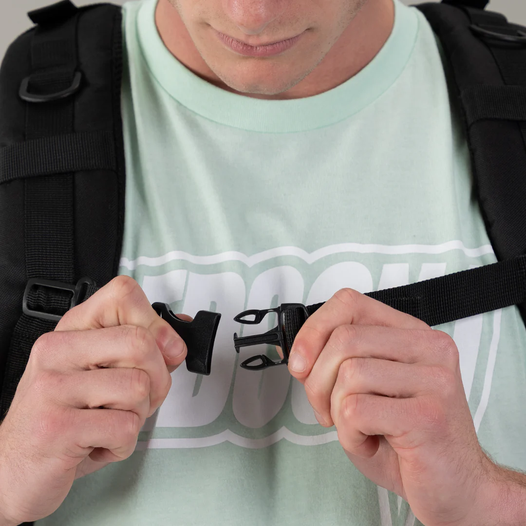 TACTICAL PRO BACKPACK 45L BLACK W/ EMERALD GREEN - Image 7