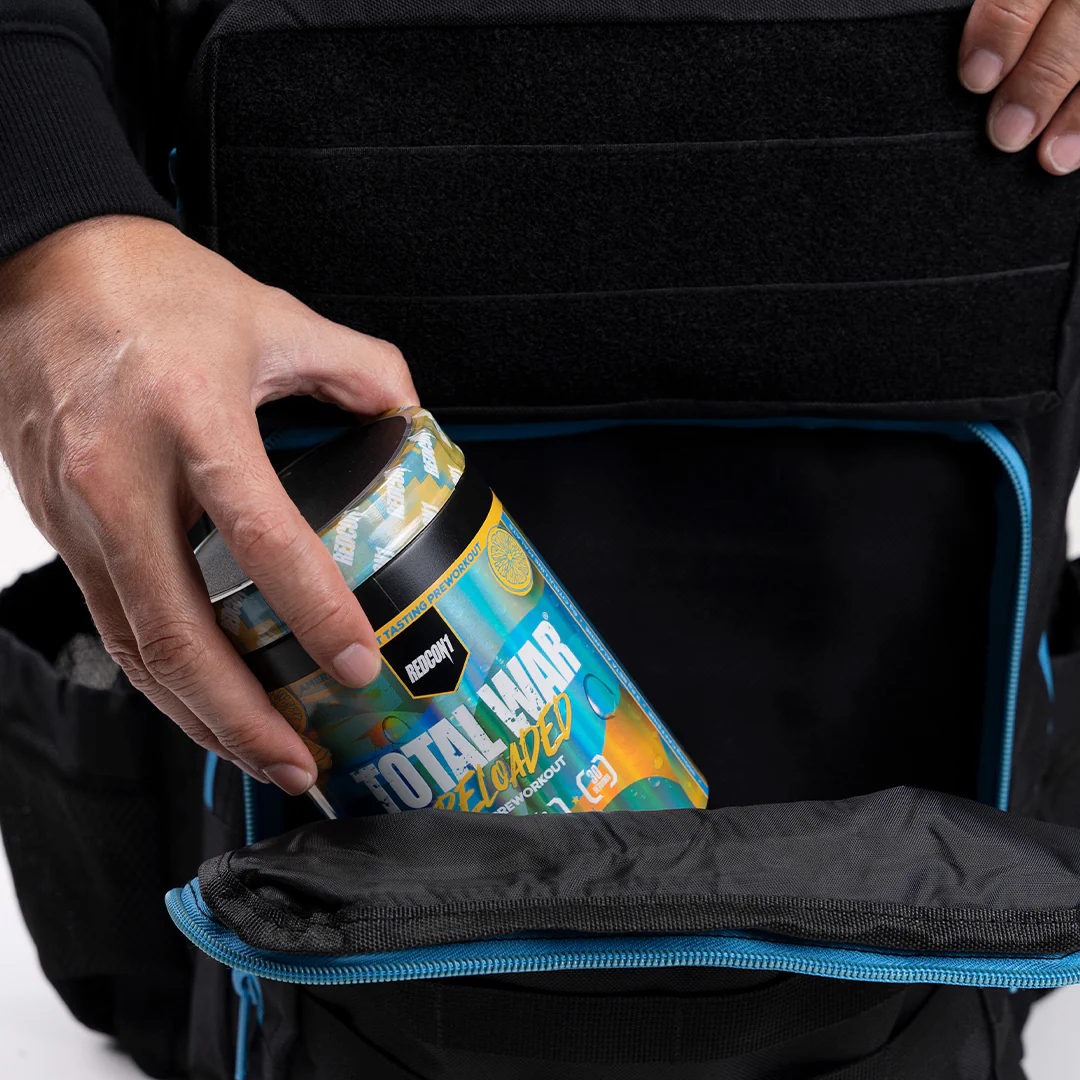 TACTICAL PRO BACKPACK 45L BLACK W/ ELECTRIC BLUE - Image 11