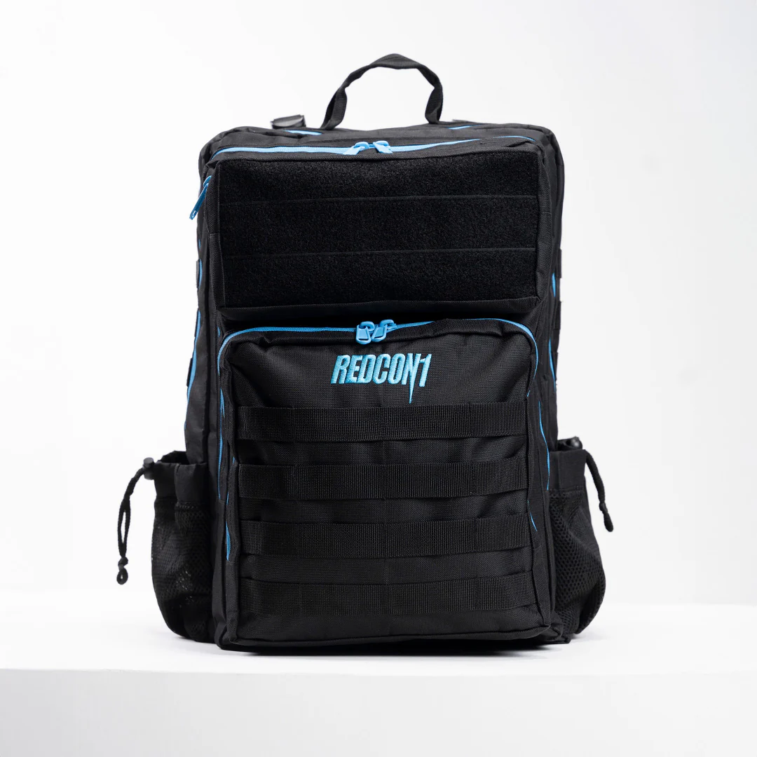 TACTICAL PRO BACKPACK 45L BLACK W/ ELECTRIC BLUE - Image 12