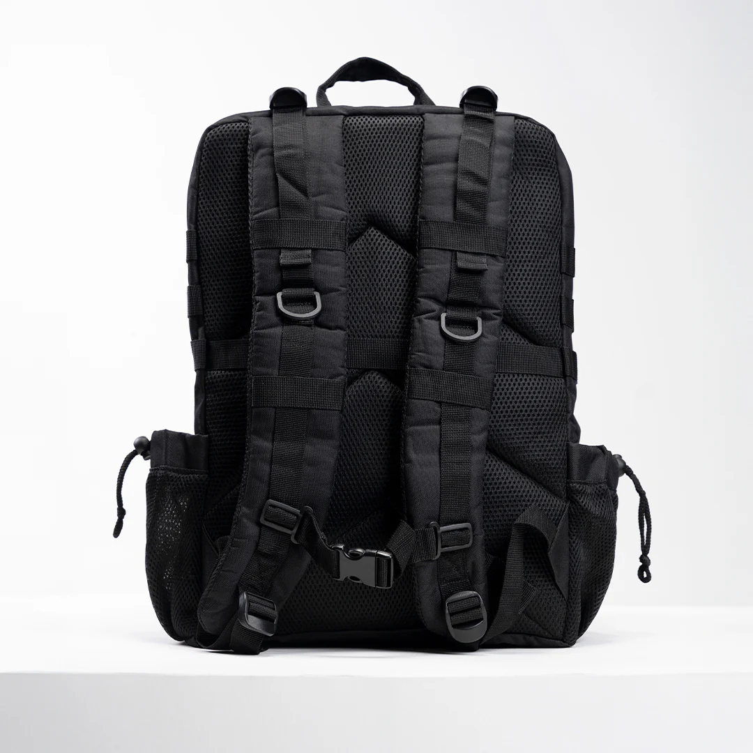TACTICAL PRO BACKPACK 45L BLACK W/ ELECTRIC BLUE - Image 4