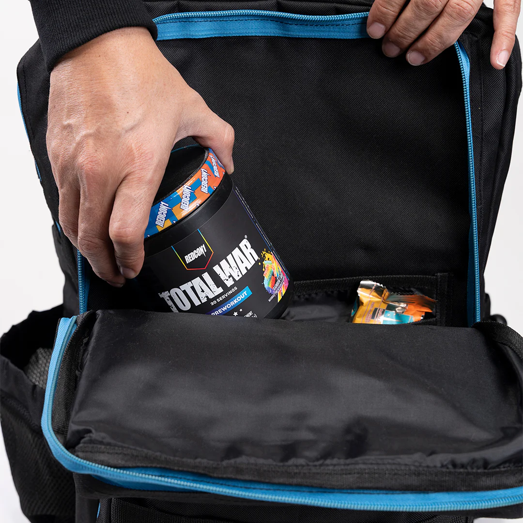 TACTICAL PRO BACKPACK 45L BLACK W/ ELECTRIC BLUE - Image 8