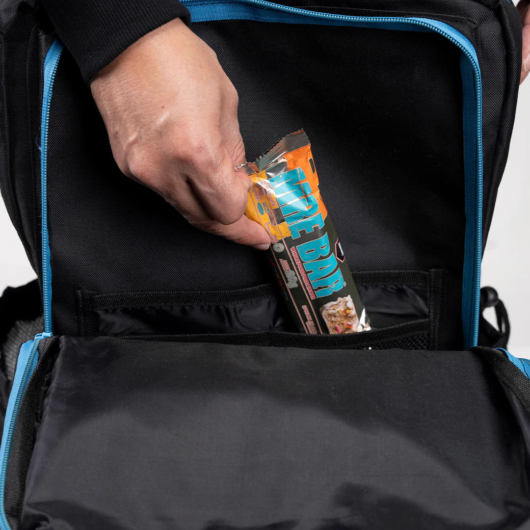 TACTICAL PRO BACKPACK 45L BLACK W/ ELECTRIC BLUE - Image 9